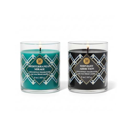 Bath & Body Works Single Wick Candle 2-Pack – Midnight