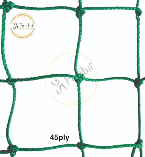 Image of Cricket Net for Practice and Training, Nylon, Green, for Cricket (45 ply, 15x30)