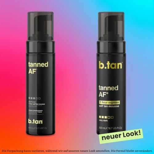 b.tan Dunkles Selbstbräunungsmousse - Tanned AF – Ansicht 4