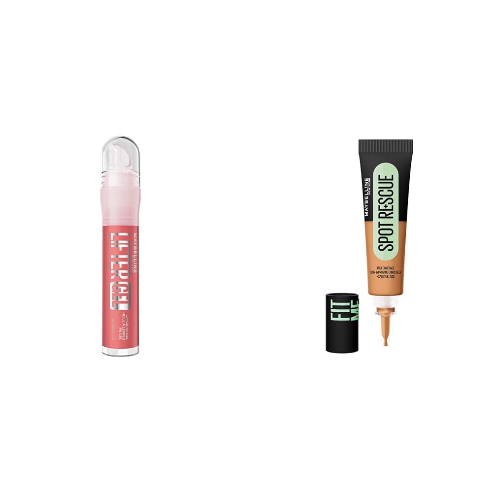 Maybelline New York Lifter Gel Lip Oil In Gel Maybelline New York Fit Me Spot Rescue Full Coverage Concealer 24H Wear, Fades Spots, Minimizes Pimples, Clinically Tested, Non Comedogenic-75 15ml-image-33