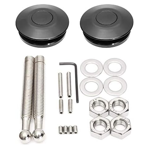 ANJOSHI Universal Quick Latch Hood Pins Lock Clip Kit Cover