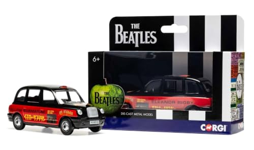 Corgi Diecast The Beatles Eleanor Rigby 1:36 Display Car Model CC85936,Black & Red - Les Beatles, Paul McCartney, John Lennon, RIngo Starr, George Harrison Corgi Diecast The Beatles Eleanor Rigby 1:36 Display Car Model CC85936,Black & Red – Image 2