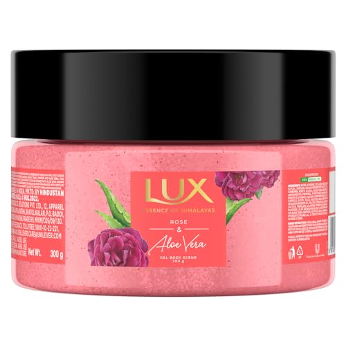 Image of LUX ROSE & ALOEVERA GEL BODY SCRUB|| 300gm and LUX ROSE & ALOEVERA SHIM BW 400ml