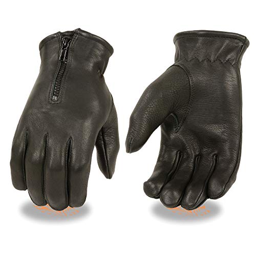 Milwaukee Leather SH867 Men's Black Deerskin Unlined Gloves - 2X-Large