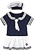Produktbild MOMBEBE COSLAND Baby Mädchen Matrose Body Kurz mit Hut (Marine, 12-18 Monate)