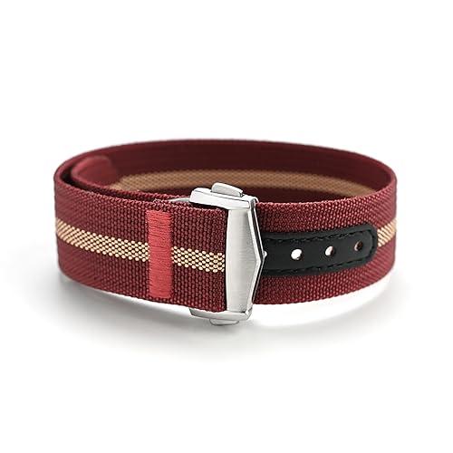 Image of WAMD Premium Single Layer Ribbed NATO Watch Strap with Deployant Folding Clasp