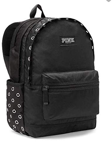 pink all black backpack