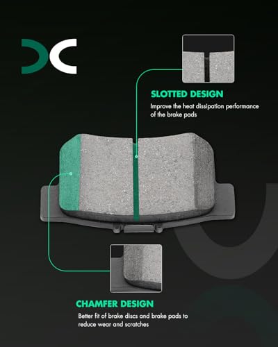 Image of SCITOO D787 D537 Front Rear Ceramic Brake Pads Sets For Honda For Accord | For Accord 2003 2004,For Acura For TSX 2004-2008; 8PCS w /Hardware