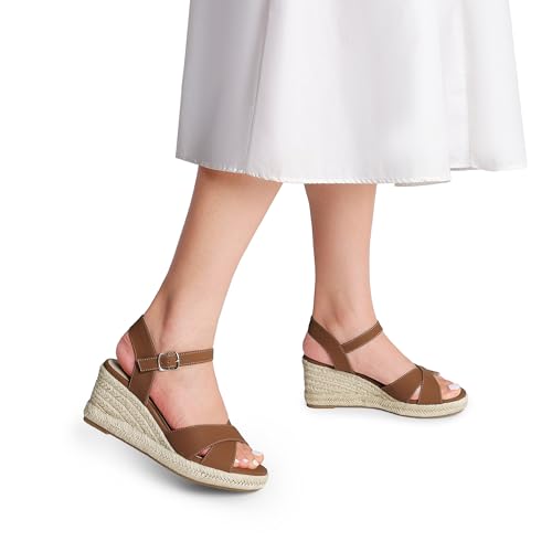 Image of DREAM PAIRS Women's Espadrille Wedge Sandals