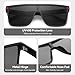Dollger Oversized Shield Sunglasses for Men Women, Trendy Big Square Flat Top Sun Glasses Fashion One Piece Shades UV Protection