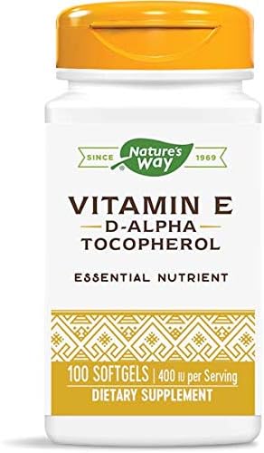 Nature's Way Vitamina E 400 UI, 100 cápsulas blandas, paquete de 2