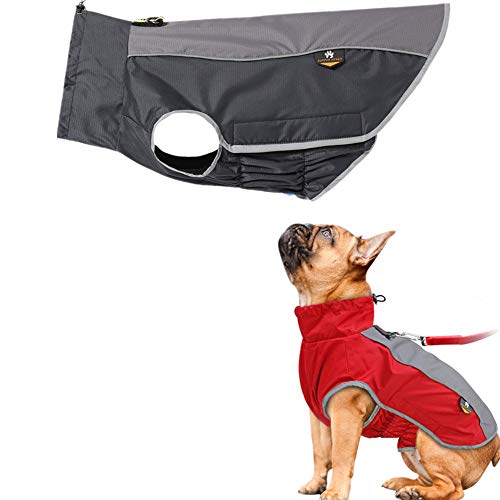 PLUS PO Hund Regenmantel Kleiner Hund Wasserdichter Regenmantel Hund Regenmantel Hund Voller Regenmantel Black,M