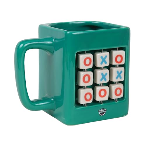 BigMouth Inc Tic Tac Toe Ceramic Coffee Mug, Interactive Game Cup, Fun Novelty Gifts for Men and Women