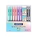 WRITECH Up Mechanical Pencil Set: 6ct Pastel Mechanical Pencils 0.7mm with 4 Tubes of HB Lead Refills and 2 Extra Erasers for Writing Drawing Sketching Drafting
