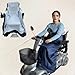 Fonakei Wheelchair Waterproof Blanket XXL, Fleece Lined Warmer Cover Scooter Cosy for Wheelchair Keep Warm for Leg Fits Seat no Wider Than 22 inches（Vacuum Packaging）