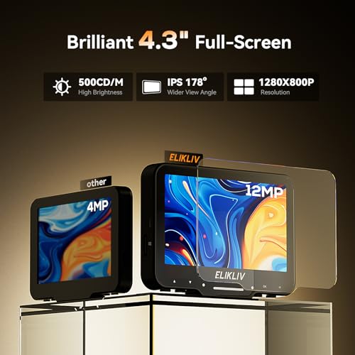 undefined Elikliv Coin Microscope for Adults: 4.3'' LCD Digital Microscope 1000x with 8 Adjustable LED Lights, PC View Compatible with Windows/MacBook, EDM4 Max の商品画像 3