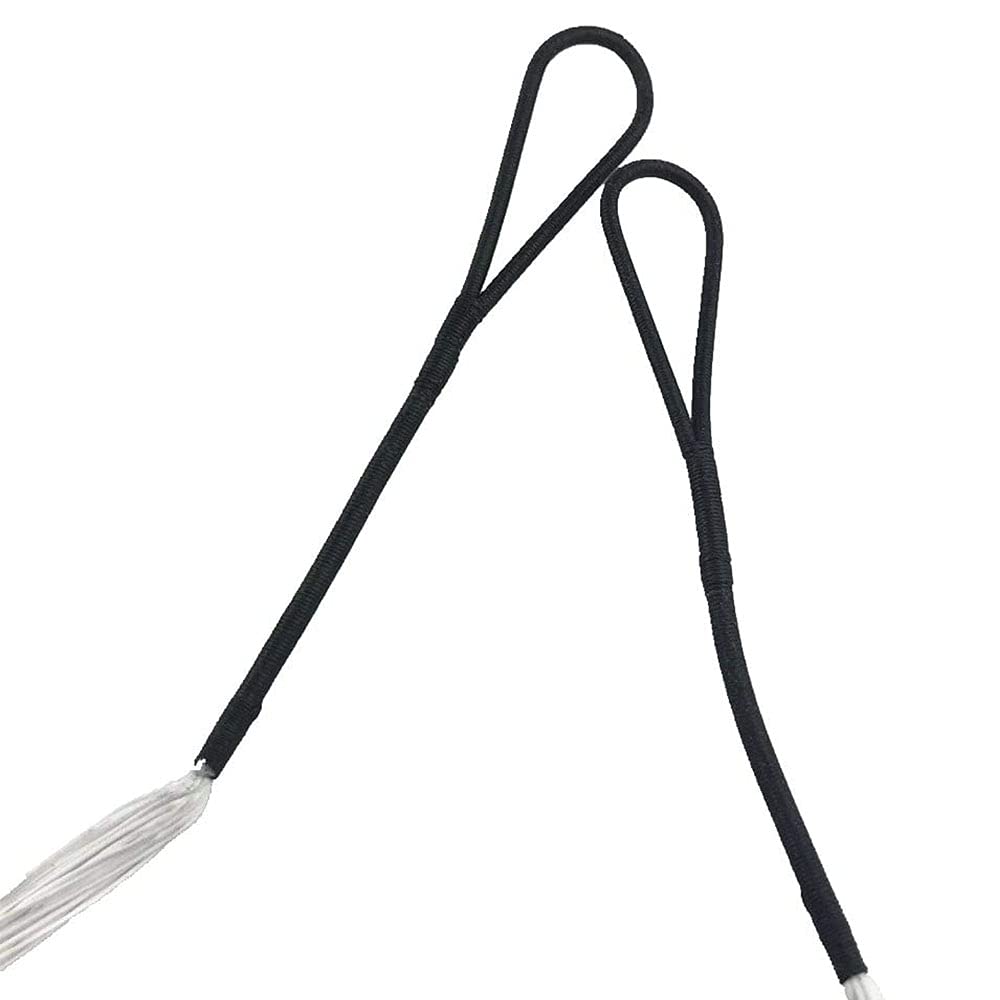 Corde D'arc Et D'arbalète 26,5" - Lot De Cordes D'entraînement (Noir & Rouge, Noir & Blanc, Rouge & Vert)