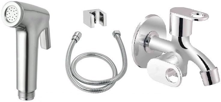 Senkiddpro Health Faucet with 2way/Twin Bib-tap/Angle Wall for Bathroom/Kitchen/Garden Trendy Design Water Saving Aerator Suitable for Washbasin Bathroom &Kitchen Health Faucet (B0CBMH2VR3) Amazon Price History, Amazon Price Tracker