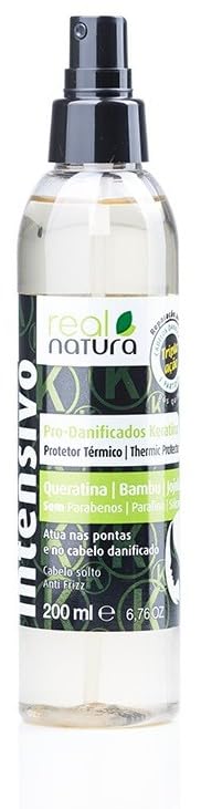Real Natura - Ampolla Carga Líquida Pro-Danificados Keratina - 200ml - Reparación Intensiva - Fortalecimiento Capilar - Cabello Suave y Brillante - Protección y Prevención