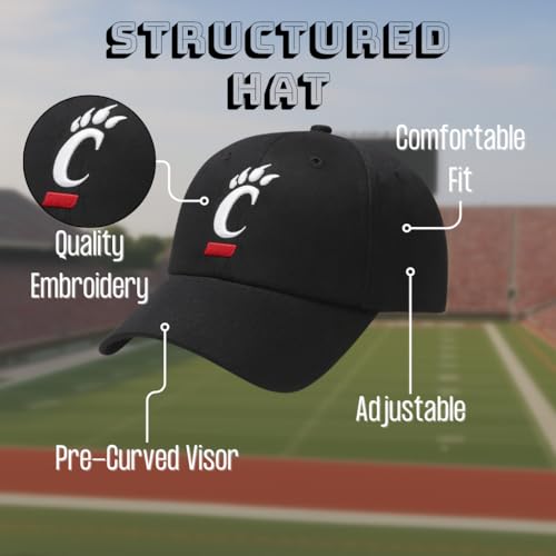 Gorra University Cincinnati Classic Edition ajustable bordada miniatura 4