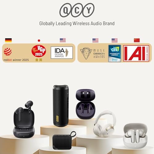 QCY Buds Anc HT15 Bluetooth Kulaklık - 45 dB. ANC - 6 Mikrofon ENC - Çift Cihaz Gürültü Engelleme iPX4 Siyah - Görsel 2