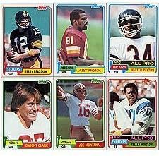 1981 Topps Football Complete Near Mint to Mint Set Featuring Joe Montana's Rookie Card, Art Monk,
