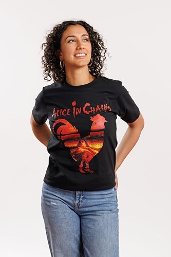 Alice in Chains T-Shirt Black Dirt Album Rooster Mens Short Sleeve T Shirts 90s Music Graphic Tees Men