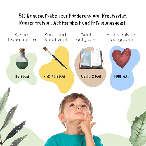 50 Entdeckerkarten für Kinder – Outdoor Schatzsuche und Natur entdecken I Spannendes Suchspiel I Lernspiel & Geschenk für Mädchen und Junge I Spiele ab 4, 5, 6, 7, 8 Jahre