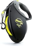 FLEXI® Giant Tape Retractable Dog Leash, Large, 26 ft - Black | German engineered, original flexi leash, durable quality for dogs up to 110 lbs, tangle-free, walking, reliable brake system