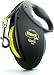 Flexi Giant L Retractable Dog Leash (Tape), Large, Black/Neon