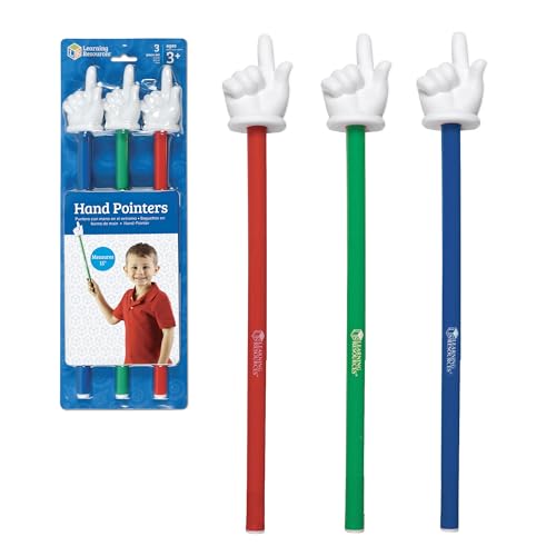 Image of Learning Resources Hand Pointers, Set of 3
