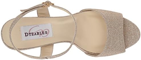 Dyeables, Inc Womens Whitta Platform Dress Sandal, Champagne, 8 M US | Image 4