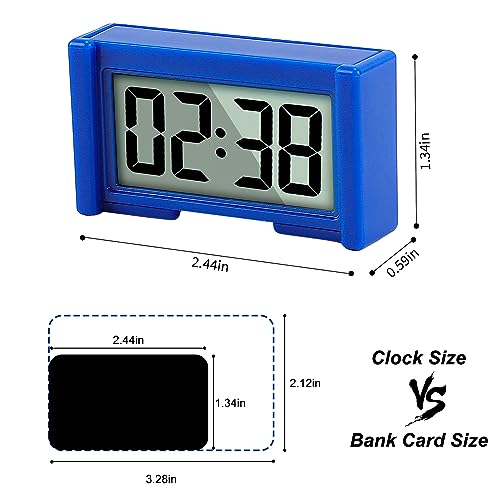 YOUNGFLY Mini Car Clock Auto Car Truck Dashboard Time Self-Adhesive Bracket Vehicle Electronic Digital Clock