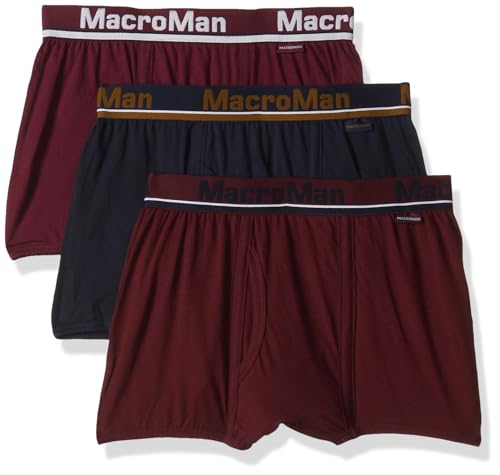 Image of Macroman Regular Fit Solid Trunk for Men | 100% Cotton Fabric | Outer Elastic | Pack of 3