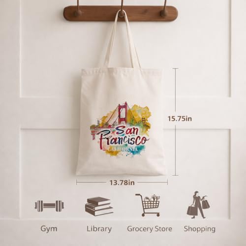 Bolsa tote de lona para viajes World Travel miniatura 5