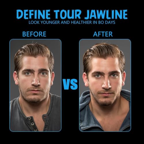 Image of DELICATE 6Pcs Jawline Exerciser for Men Women, 40 /50 /60lbs Resistance, Safe Silicone Jaw Line Exerciser, Enhances Facial Muscles & Sculpts Jawline, Includes Storage Case
