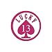 Autocollants - Autocollants pour voiture - JDM - Die cut - Lucky 13 - 110x110 mm pink - rose