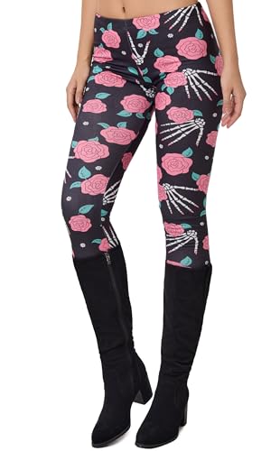 Image of sissycos Women's 80s Leggings Neon Artistic Splash Printed Buttery Soft Stretchy Pants