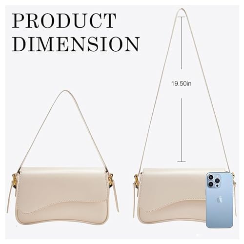 Image of Small Shoulder Bags,Crossbody Purses for Women Vegan Leather Handbag Clutch Hobo Purse with 2 Removable Straps