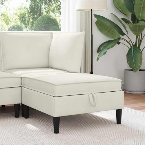 Pouf avec rangement canapé modulable banquette coffre velours