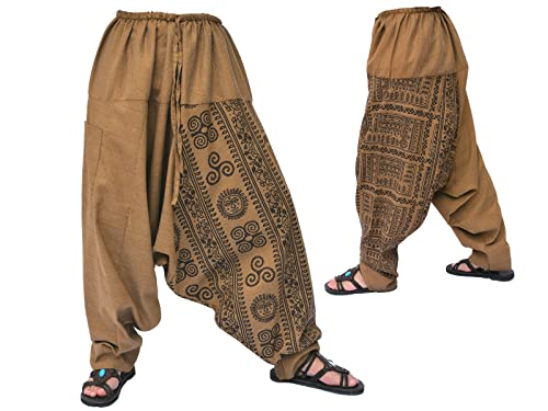Siamrose Harem Pants for Men and Women, Baggy Pants, Aladdin Pants, Yoga Pants, One Size