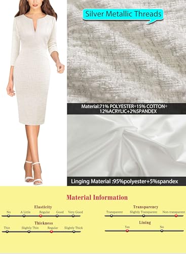 Image of VFSHOW Womens Slim Zipper Up Work Business Office Party Bodycon Pencil Sheath Dress