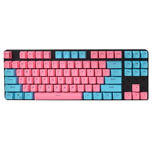 Tomuku Keycaps PBT 87 Teclas Keycap Backlight Bicolor para Teclado Mecánico PBT Keycap para GH60 / RK61 / ALT61 / Annie/Keyboard Poker Keys