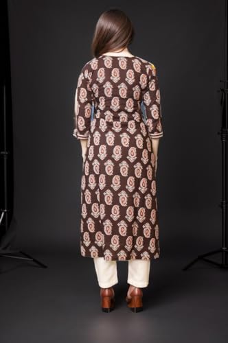 Image of विधा Women's Cotton Printed Straight Kurti