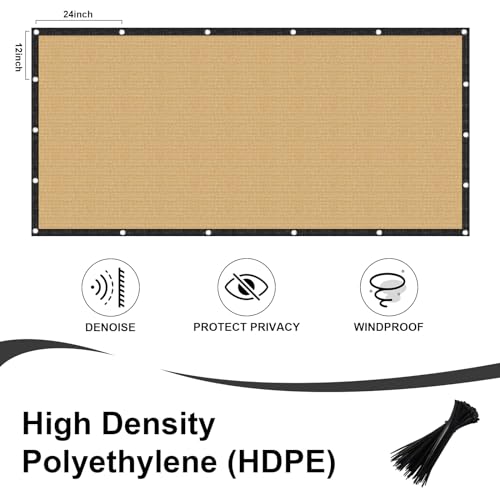 LOVE STORY 4フィート×50フィート フェンス プライバシースクリーン アウトドア メッシュフェンシングカバー スクリーンフェンス ウィンドブロック グロメット付き パティオ/庭/壁/裏庭/砂用 (カスタムサイズを作っています)