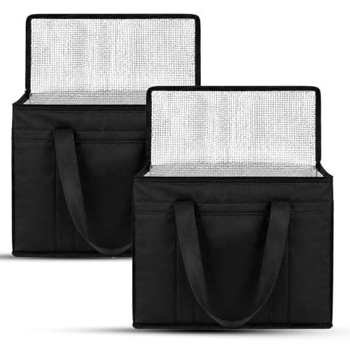 Image of Match Made 50L Insulated Thermal Bag for Hot & Cold Food, Reusable Cooler Tote with Zipper, Heavy Duty Delivery & Grocery Shopping Bag,Freezer Storage Bag for Travel & Picnic