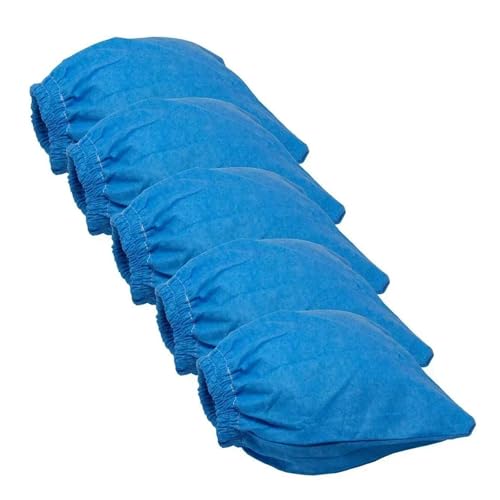 Bolsa de Filtro Textil de 5 uds Compatible con Parkside LIDL PNTS 1200 1250 1300 A1 B2 C3 E4 F5 Accesorios de Repuesto for aspiradora en seco y húmedo