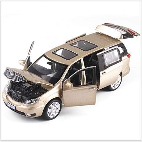 Image of Buick GL8 Model Car with Box, Zinc Alloy Pull Back Toy car with Sound and Light for Kids Boy Girl Gift [Colors as Per Stock] (Buick GL8)