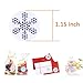 KUUQA 450 Pieces Snowflake Stickers for Christmas and Winter Holiday Party Decor Craft Supplies, 3 Rolls