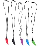 5 Stück Sensorische Kauhalskette, Hilft Angstlinderung, Zähe Halskette, Beißring für ADHS, Autismus